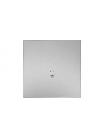 Кнопка звонка СП ZIMA IP20 безвинт. зажим сер. матов. LEZARD 704-7488-103QC