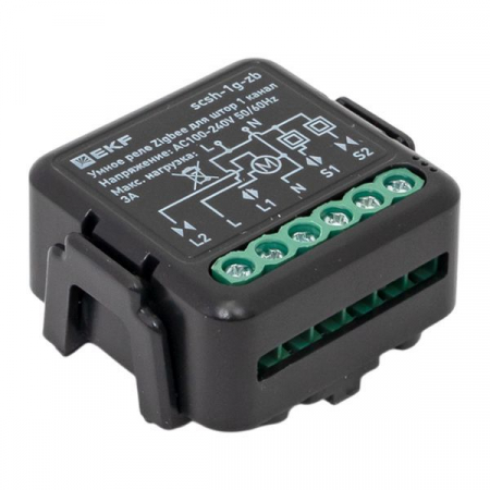 Реле умное для штор в подрозетник 1-канальное Zigbee Connect Select EKF scsh-1g-zb