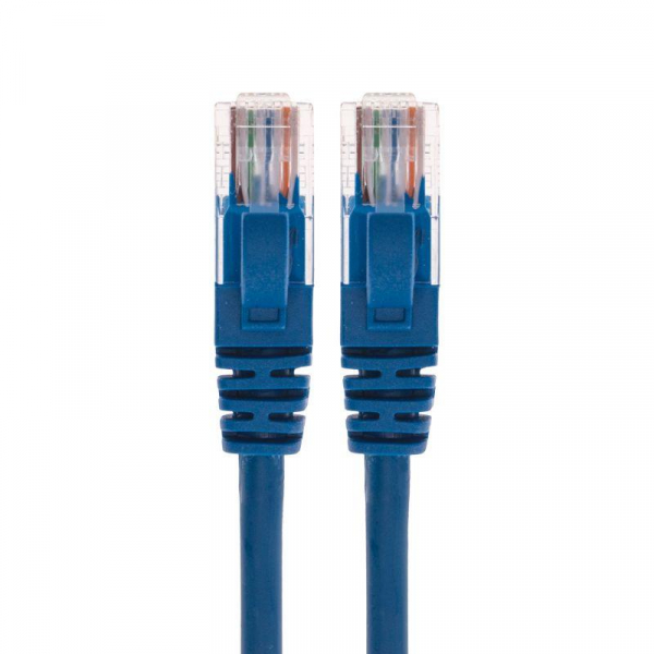 Патч-корд U/UTP CAT 5e RJ45-RJ45 26AWG LSZH син. 1м Rexant 02-0104-1