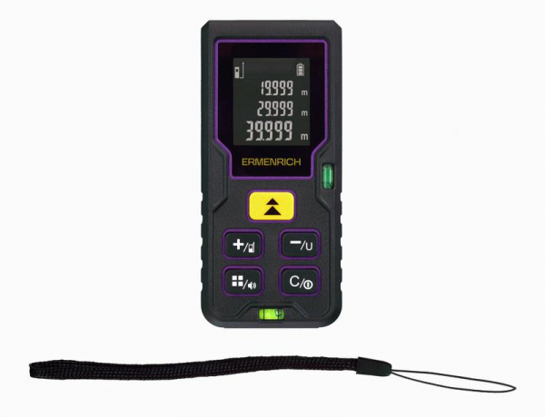 Рулетка лазерная Reel PLUS GD40 фиолет. Ermenrich 84643