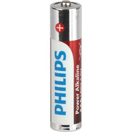 Элемент питания алкалиновый AAA/LR03 1.5В Power (блист. 4шт) Philips Б0062736
