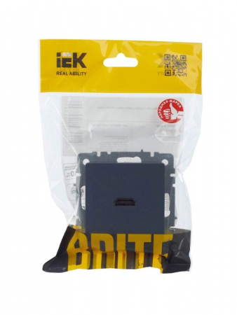 Розетка СП BRITE HDMI РHDMI-0-БрМ механизм маренго IEK BR-H10-K35