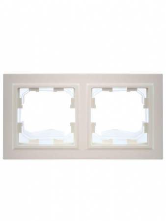 Рамка 2-м IP44 BRITE РУ-2-БрЖ-44 жемчуж. IEK BR-M22-44-K36