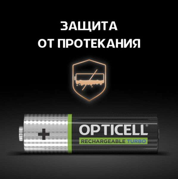 Аккумулятор AA/HR6 1.2В 2600мА.ч Ni-MH (блист.4шт) Turbo Opticell 6080002