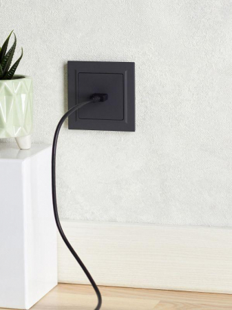 Розетка СП BRITE HDMI РHDMI-0-БрГ механизм графит IEK BR-H10-K53