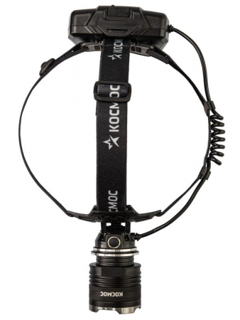 Фонарь налобный аккум. 10Вт P70 LED/Li-ion18650 3х1200мА.ч алюм. КОСМОС (KOC853Lit)