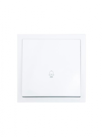 Кнопка звонка СП ZIMA IP20 безвинт. зажим бел. LEZARD 704-0288-103QC